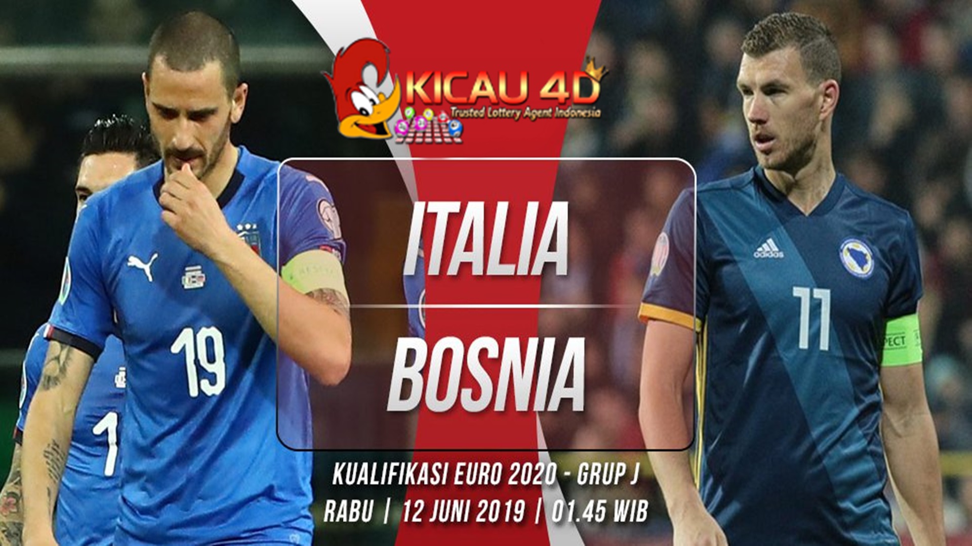 Prediksi Italia Vs Bosnia & Herzegovina 12 Juni 2019