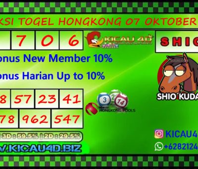 TOGEL HONGKONG POOLS 07 OKTOBER