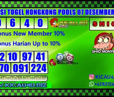 PREDIKSI HONGKONG POOLS 07 DESEMBER 2019