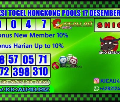 PREDIKSI HONGKONG POOLS 17 DESEMBER 2019