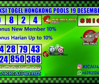 PREDIKSI TOGEL HONGKONG POOLS 19 DESEMBER 2019