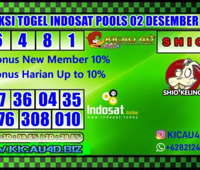 PREDIKSI INDOSAT POOLS 02 DESEMBER 2019