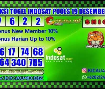 PREDIKSI TOGEL INDOSAT POOLS 19 DESEMBER 2019