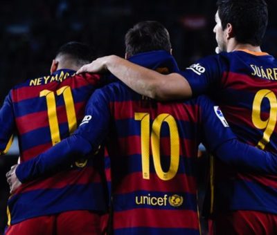 Trio MSN Bersatu, Neymar Pesta dengan Messi dan Suarez