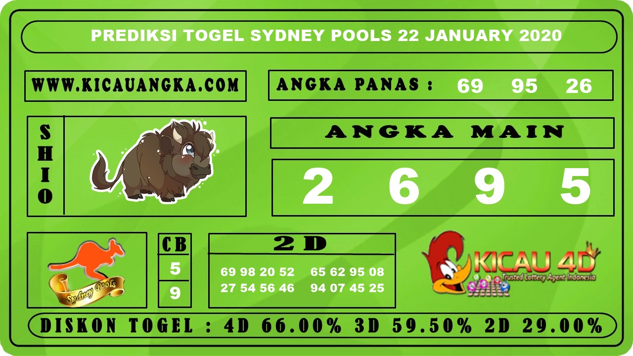 PREDIKSI TOGEL SYDNEY POOLS 22 JANUARY 2020