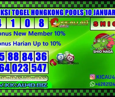 PREDIKSI TOGEL HONGKONG POOLS 10 JANUARI 2020