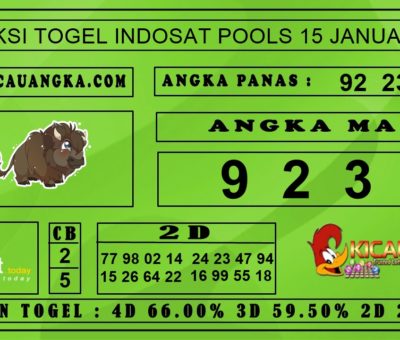 PREDIKSI TOGEL INDOSAT POOLS 15 JANUARI 2020