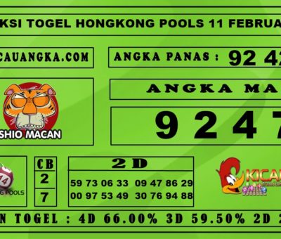 PREDIKSI TOGEL HONGKONG POOLS 11 FEBRUARI 2020