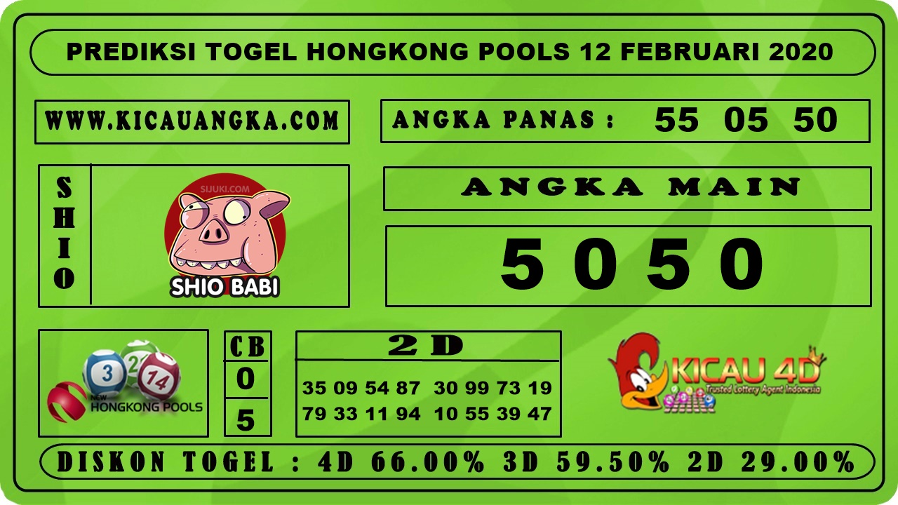 PREDIKSI TOGEL HONGKONG POOLS 12 FEBRUARI 2020