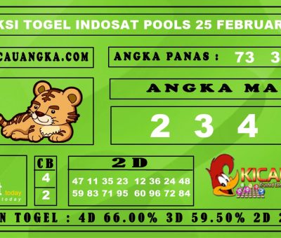 PREDIKSI TOGEL INDOSAT POOLS 25 FEBRUARI 2020