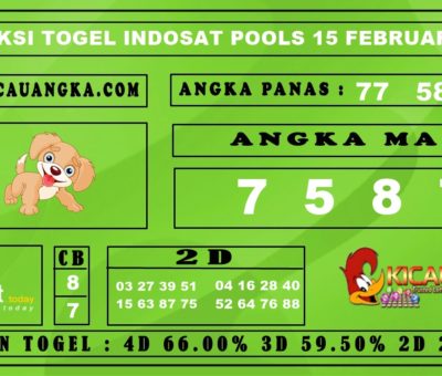 PREDIKSI TOGEL INDOSAT POOLS 15 FEBRUARI 2020