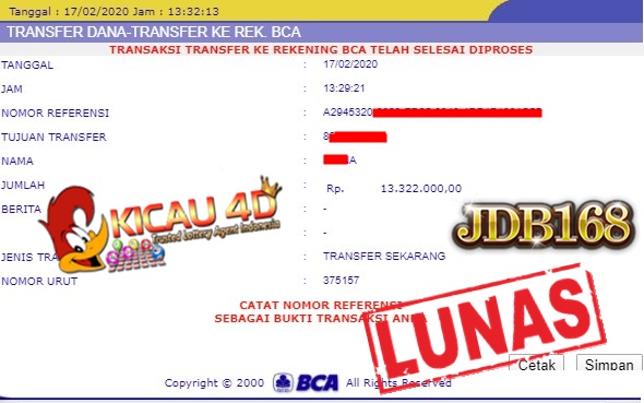 BUKTI JACKPOT DAN WD KEMENANGAN Kicau4D