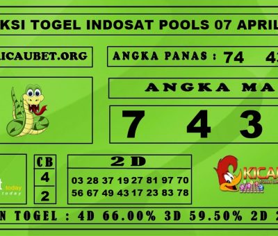 PREDIKSI TOGEL INDOSAT POOLS 07 APRIL 2020