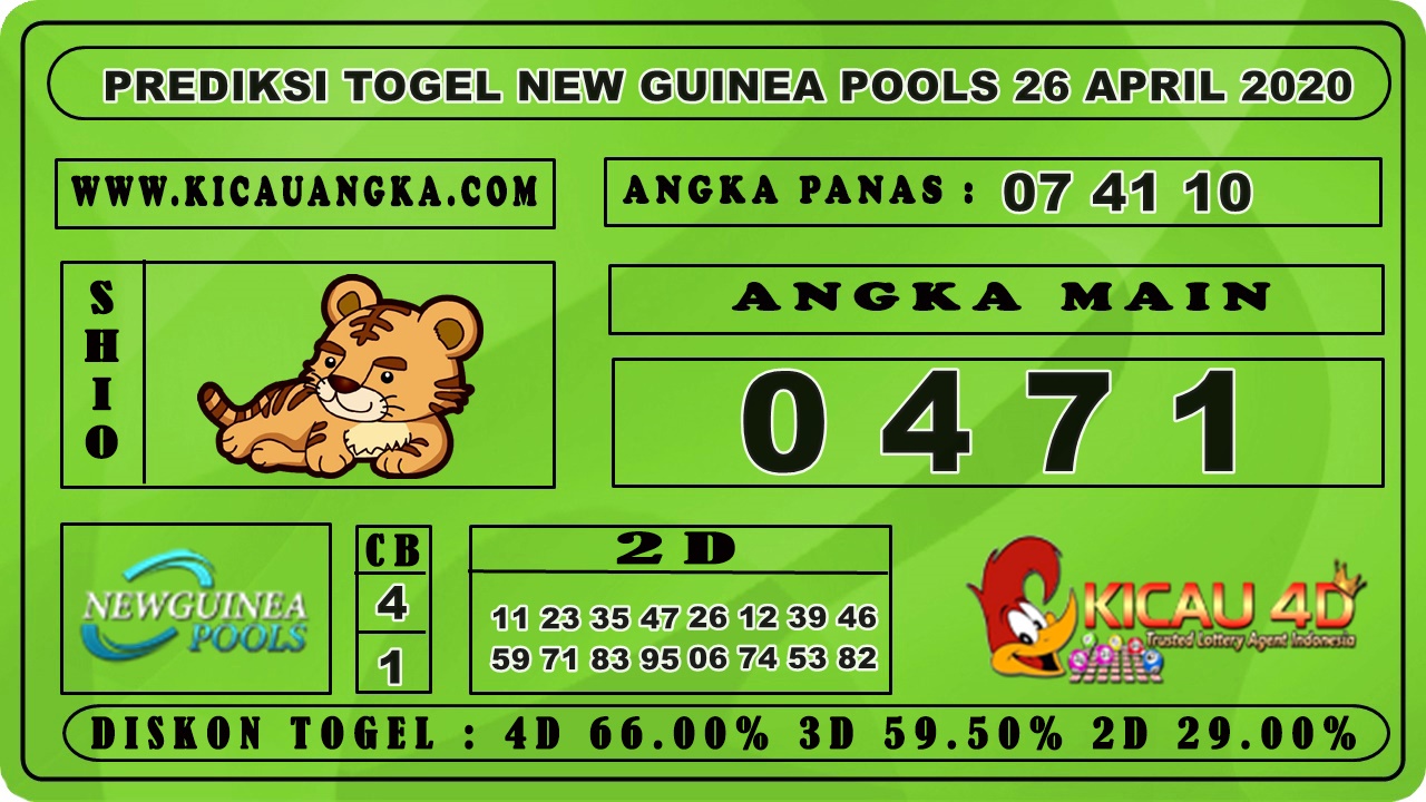 PREDIKSI TOGEL NEW GUINEA POOLS 26 APRIL 2020