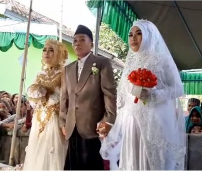 Viral Pria Nikahi Dua Gadis Sekaligus, Ijab Kabul Berlangsung Bergantian