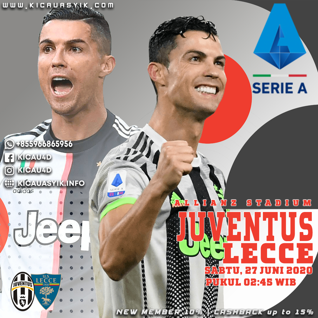 Prediksi Juventus vs Lecce 27 Juni 2020