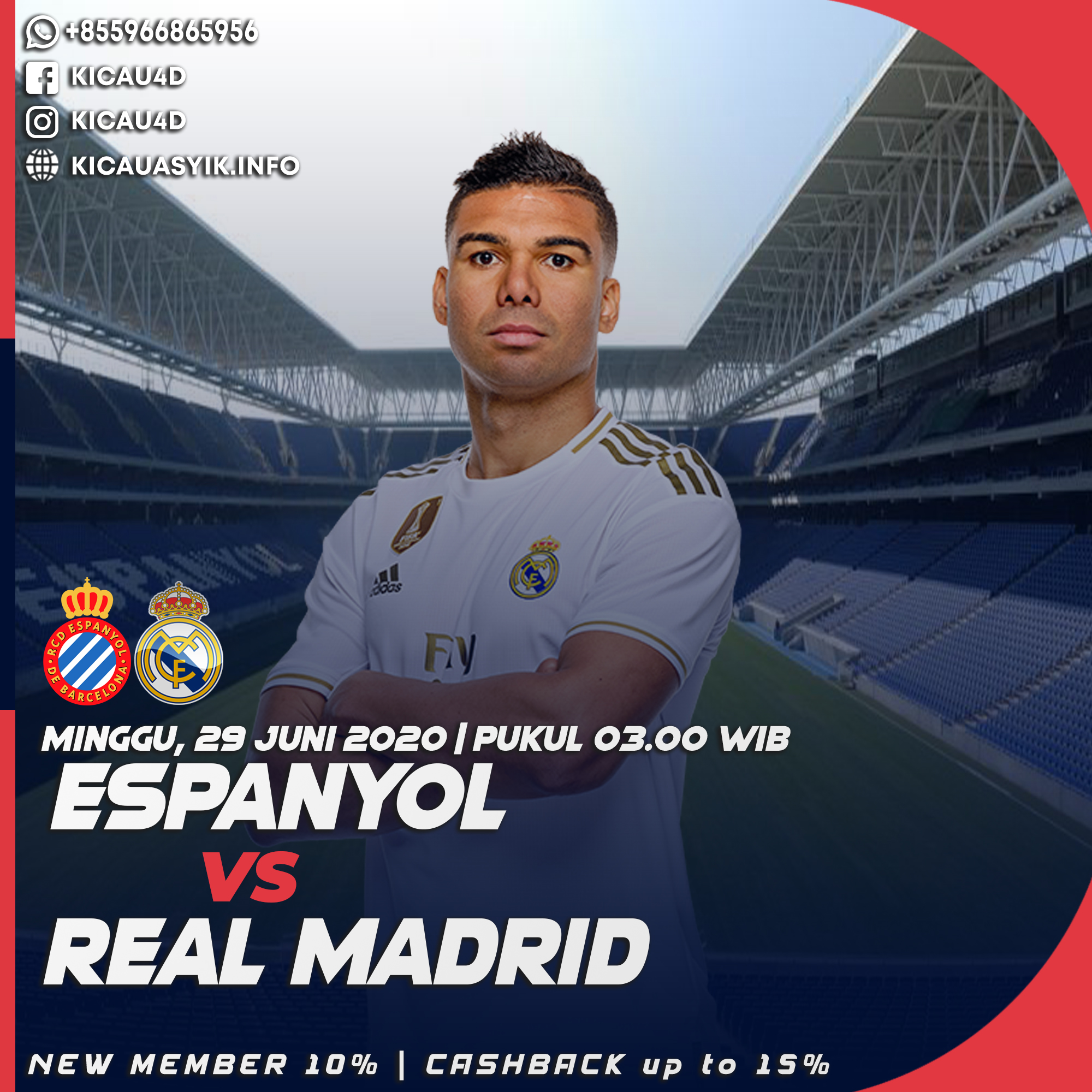 Prediksi Espanyol Vs Real Madrid 28 Juni 2020