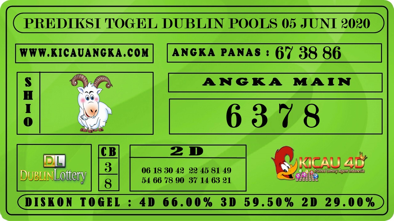 PREDIKSI TOGEL DUBLIN POOLS 05 JUNI 2020