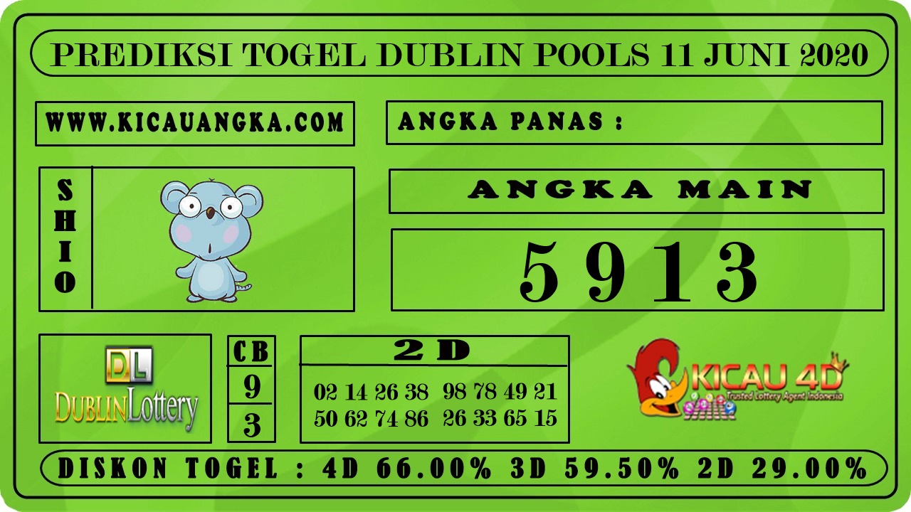 PREDIKSI TOGEL DUBLIN POOLS 11 JUNI 2020