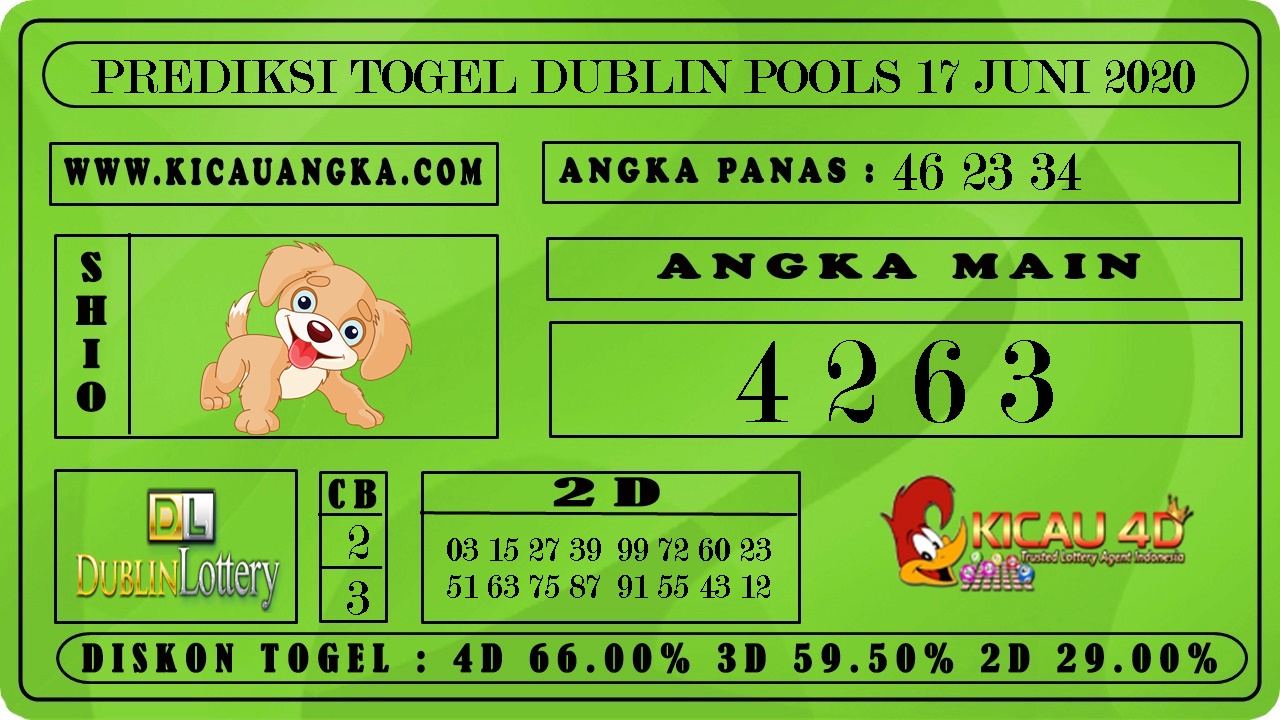 PREDIKSI TOGEL DUBLIN POOLS 17 JUNI 2020