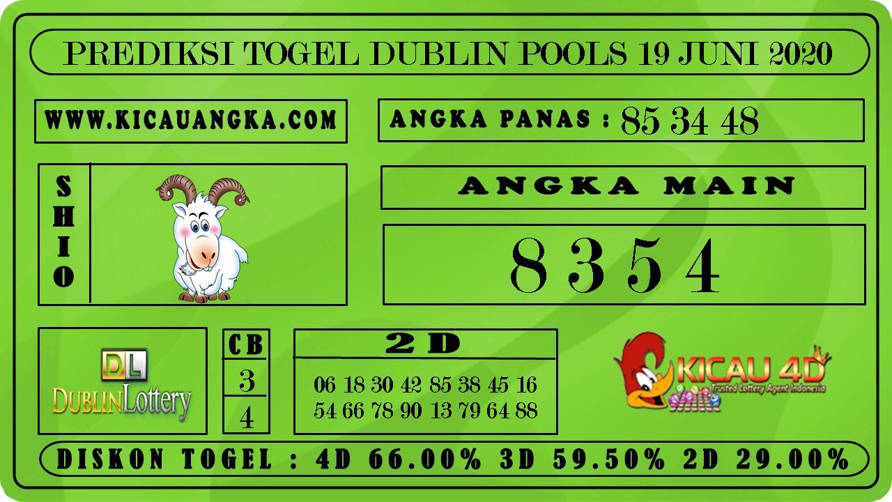 PREDIKSI TOGEL DUBLIN POOLS 19 JUNI 2020