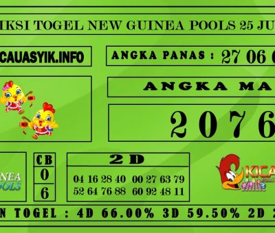 PREDIKSI TOGEL NEW GUINEA POOLS 25 JUNI 2020