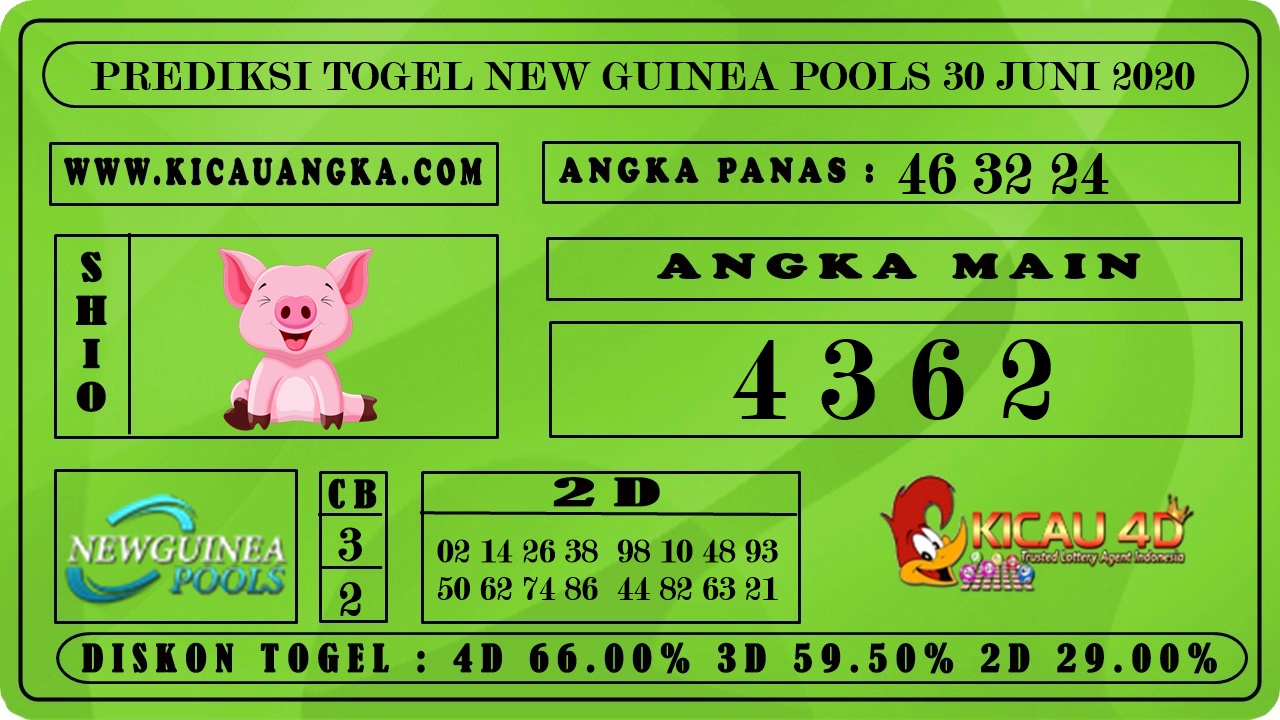 PREDIKSI TOGEL NEW GUINEA POOLS 30 JUNI 2020