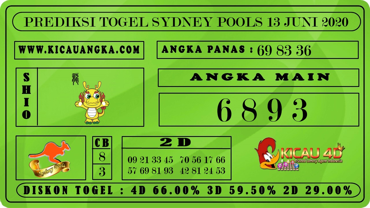 PREDIKSI TOGEL SYDNEY POOLS 13 JUNI 2020