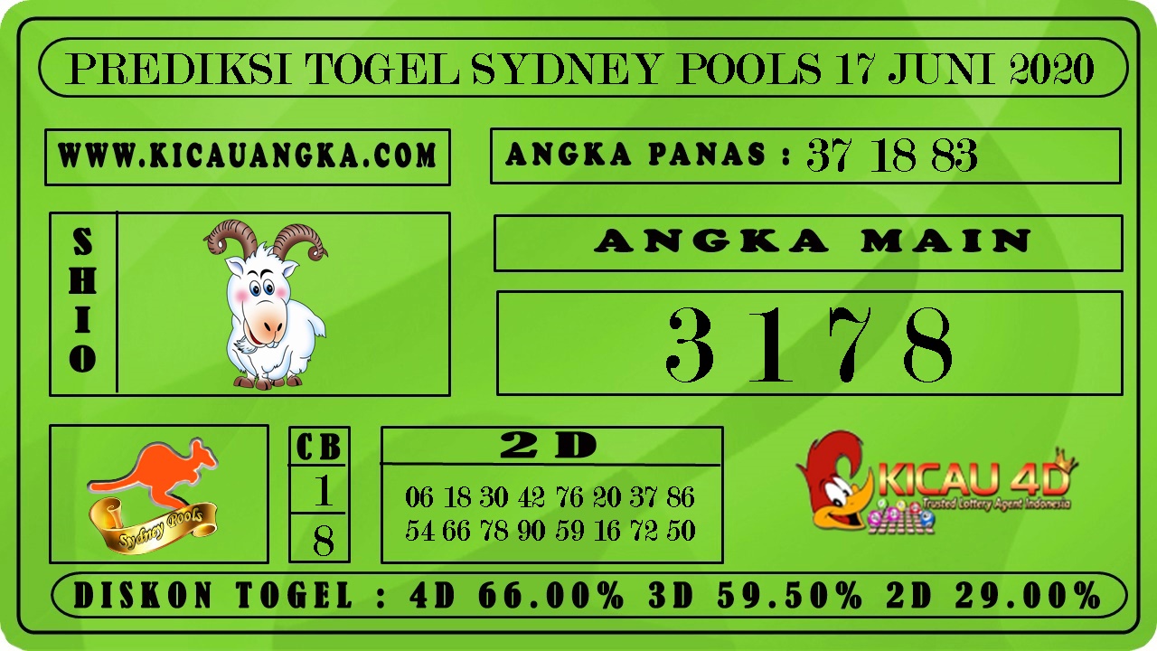 PREDIKSI TOGEL SYDNEY POOLS 17 JUNI 2020