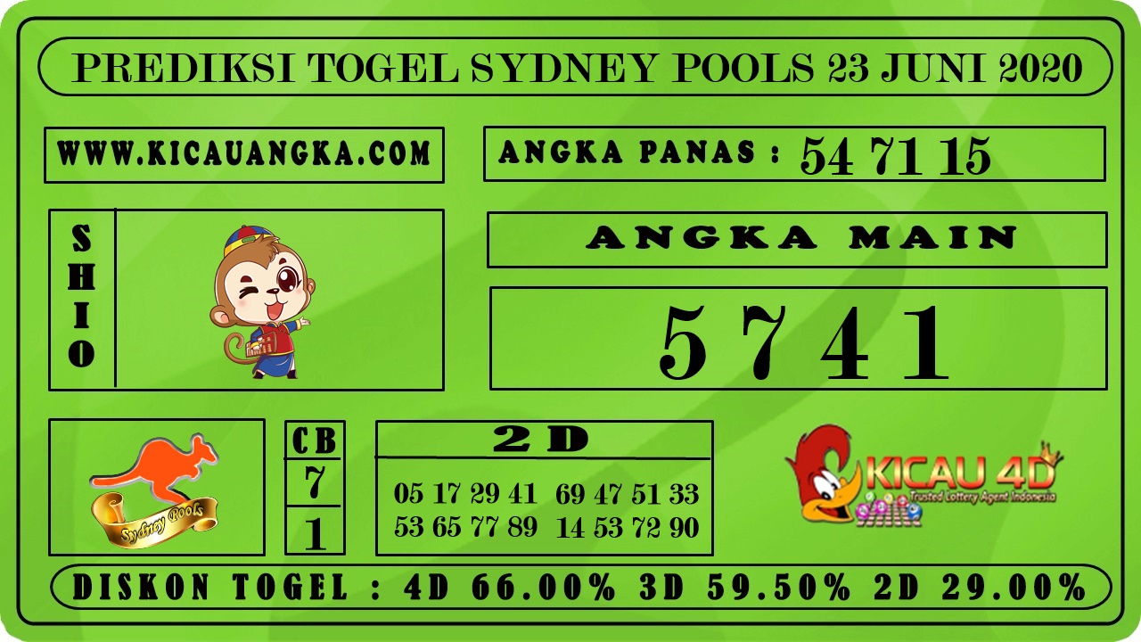 PREDIKSI TOGEL SYDNEY POOLS 23 JUNI 2020