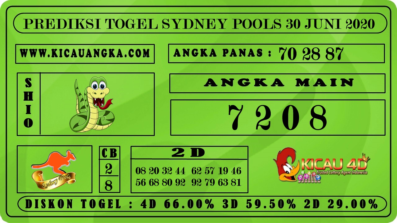 PREDIKSI TOGEL SYDNEY POOLS 30 JUNI 2020