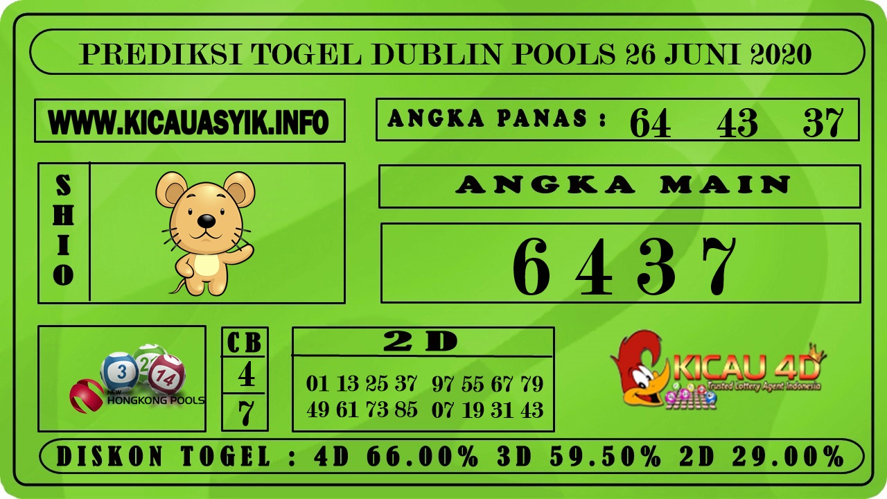 PREDIKSI TOGEL DUBLIN POOLS 27 JUNI 2020