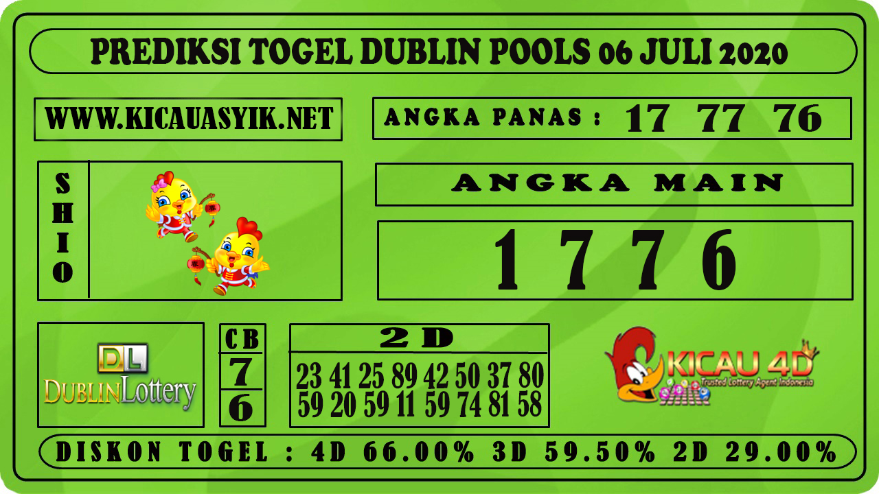 PREDIKSI TOGEL DUBLIN POOLS 06 JULI 2020