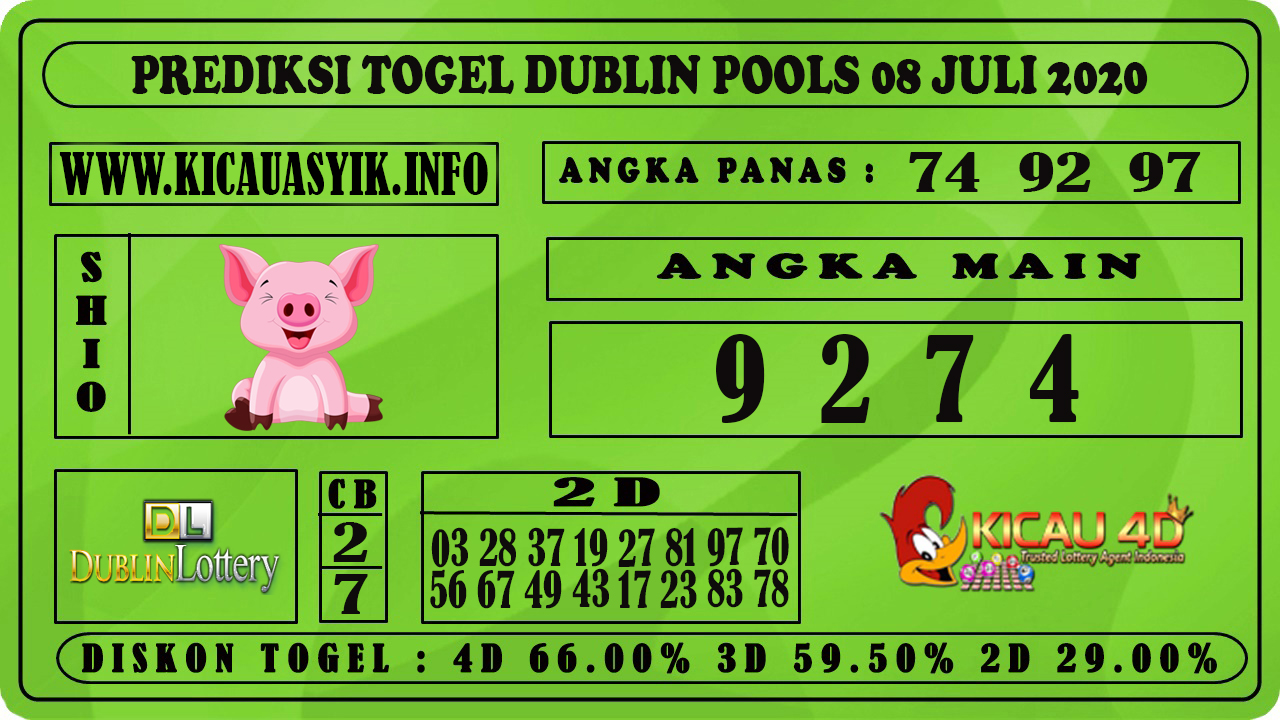 PREDIKSI TOGEL DUBLIN POOLS 08 JULI 2020