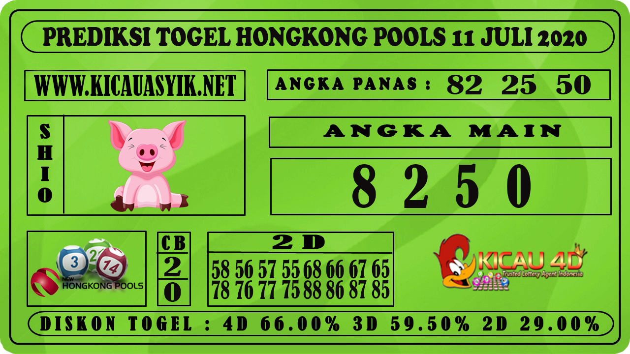 PREDIKSI TOGEL HONGKONG POOLS 11 JULI 2020