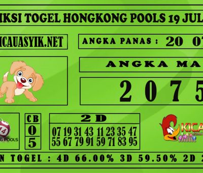 PREDIKSI TOGEL HONGKONG POOLS 19 JULI 2020