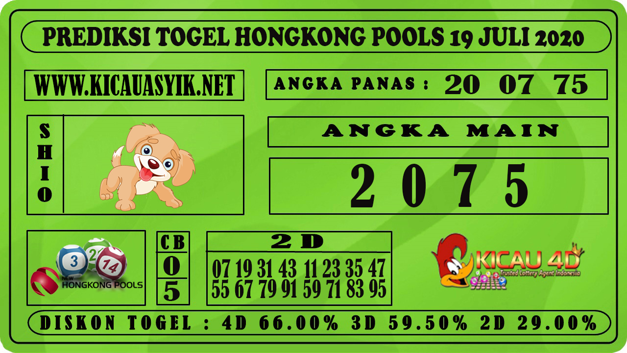 PREDIKSI TOGEL HONGKONG POOLS 19 JULI 2020