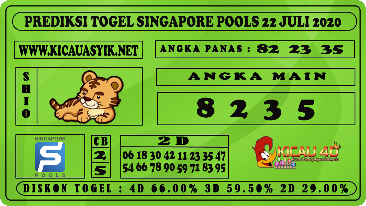 PREDIKSI TOGEL SINGAPORE POOLS 22 JULI 2020