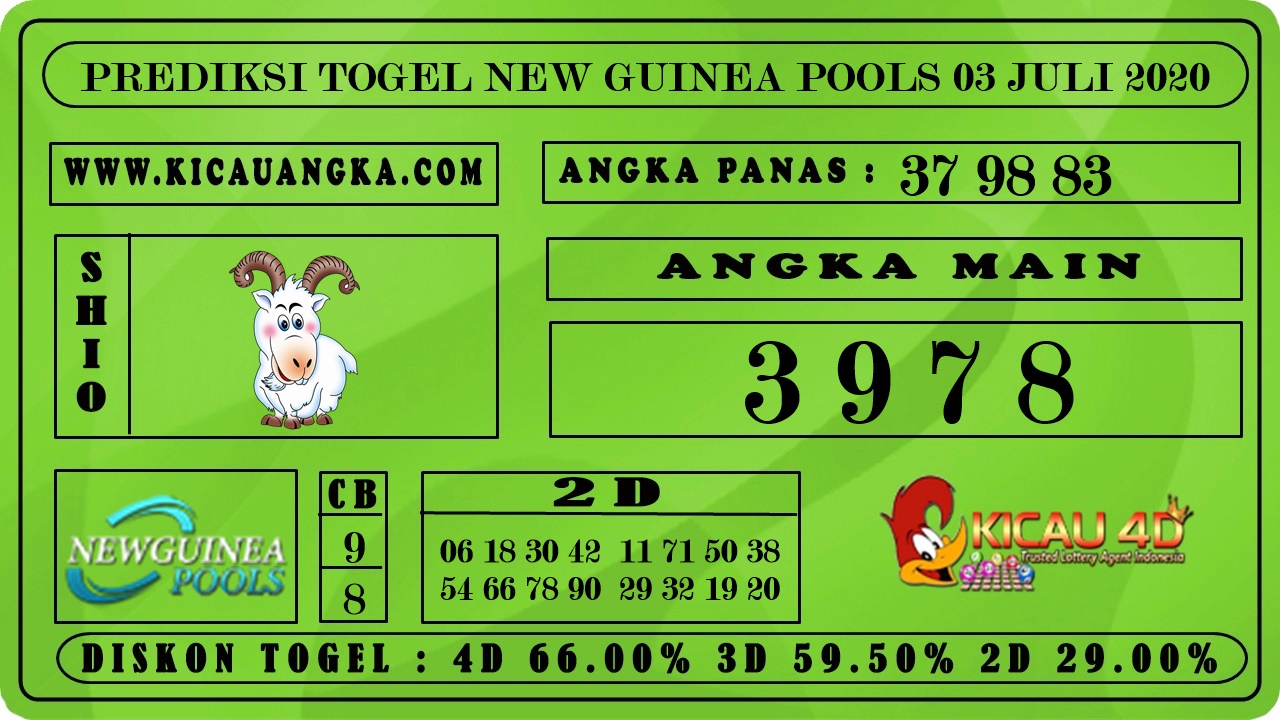 PREDIKSI TOGEL NEW GUINEA POOLS 03 JULI 2020