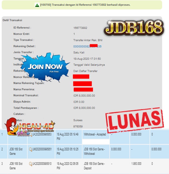 BUKTI JACKPOT DAN WD KEMENANGAN 8 JT KICAU4D