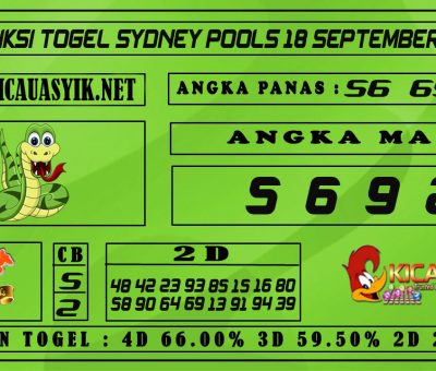 PREDIKSI TOGEL SYDNEY POOLS 18 SEPTEMBER 2020