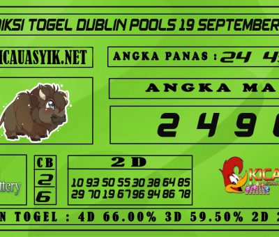 PREDIKSI TOGEL DUBLIN POOLS 18 SEPTEMBER 2020