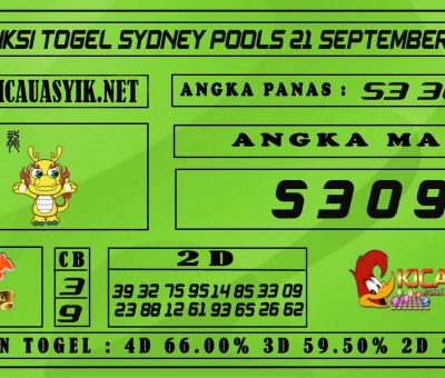 PREDIKSI TOGEL SYDNEY POOLS 21 SEPTEMBER 2020