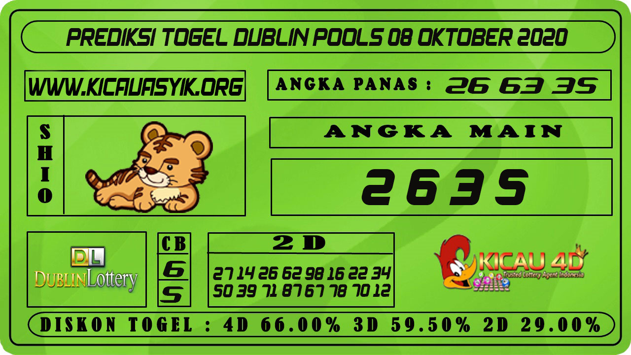 PREDIKSI TOGEL DUBLIN 08 OKTOBER 2020