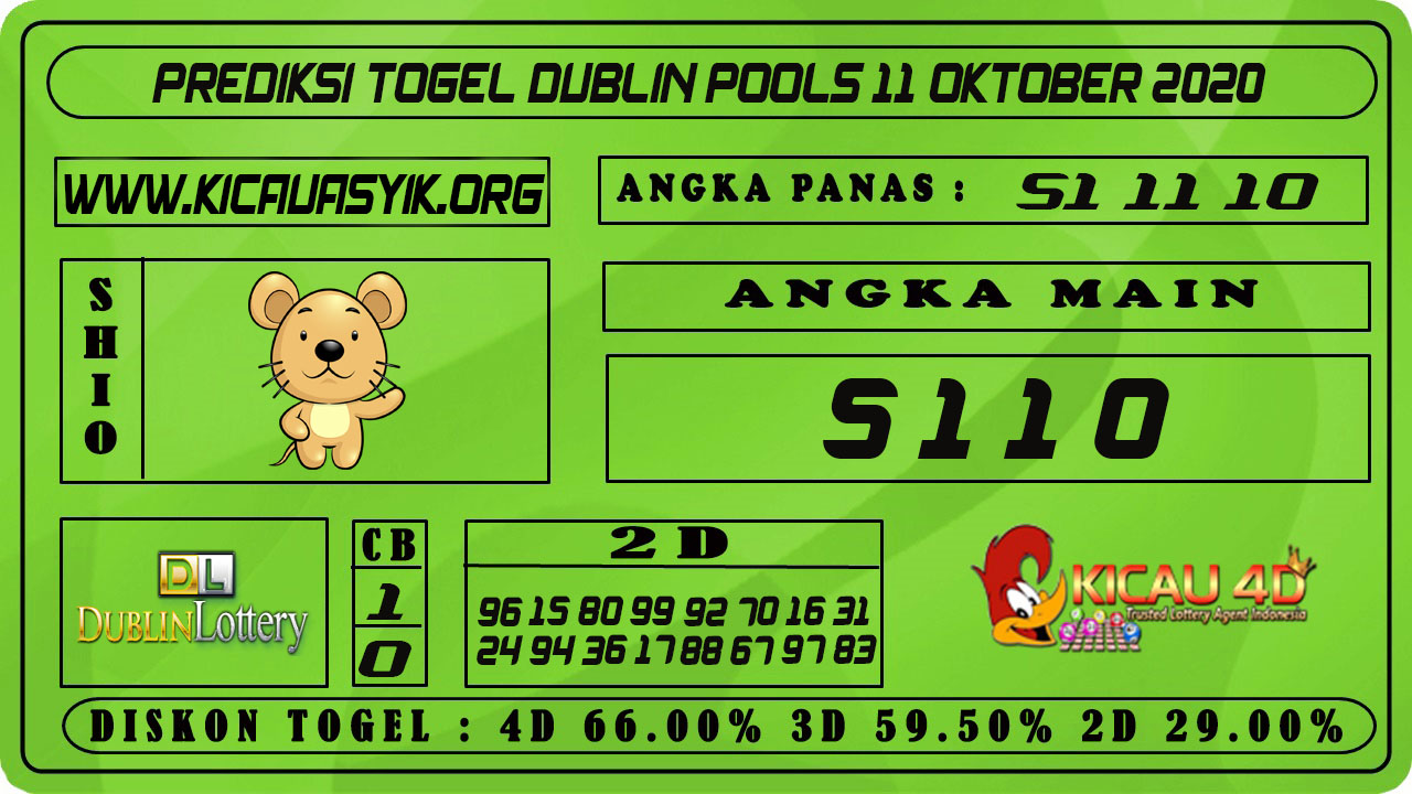 PREDIKSI TOGEL DUBLIN 11 OKTOBER 2020