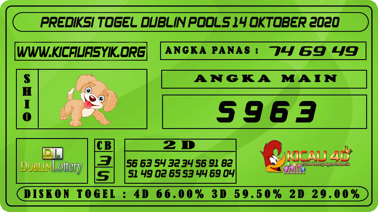 PREDIKSI TOGEL DUBLIN POOLS 14 OKTOBER 2020