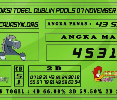 PREDIKSI TOGEL DUBLIN POOLS 07 NOVEMBER 2020