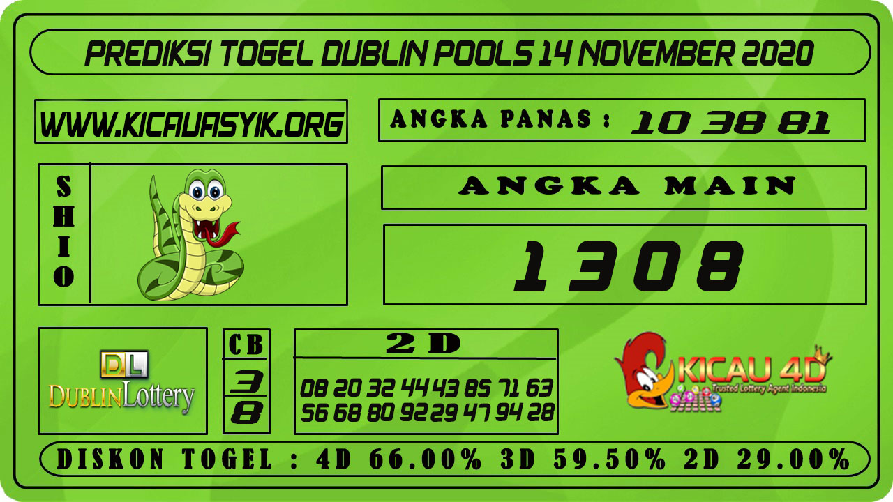 PREDIKSI TOGEL DUBLIN POOLS 14 NOVEMBER 2020