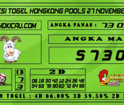 PREDIKSI TOGEL HONGKONG POOLS 27 NOVEMBER 2020