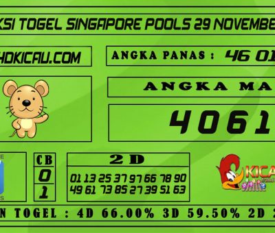 PREDIKSI TOGEL SINGAPORE POOLS 29 NOVEMBER 2020